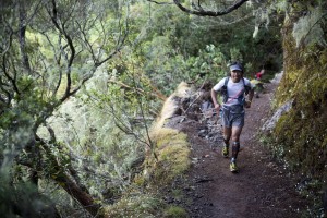 【報告会写真より】Grand Raid Reunion2014での渡邊千春さんの足元はシェイプシフターウルトラ。Photo: Sho Fujimaki