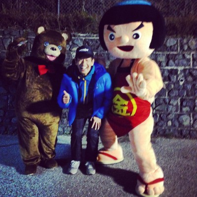 忙しいと言いつつもヒマを見つけては金太郎とかと記念撮影w メンバーの前後がかなり開いてしまったためここで全員を見送ることにし、A5太郎坊A6水ケ塚はパスして、A7こどもの国へ。これも時間的にはギリギリでした!