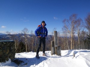 13:35 雲取山2,017m 冬季単独無酸素登頂、自分におめでとう(笑)