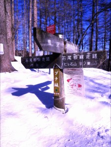 ブナ坂を過ぎた辺りから雪山らしくなる。寒さも一気に増すが、歩いていれば気になるほどではない。