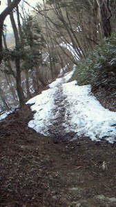 大岳山方面（前回は凍結箇所）