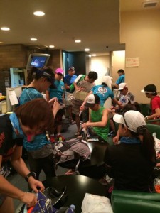 アンダーグラウンドな受付会場