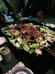 ジンギスカンて美味いもんですな〜。
