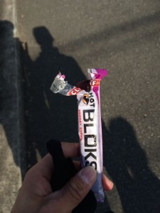 ジェルより補給しやすいCLIF SHOT BLOKS気に入ってます