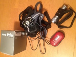 アイコンポーラーとGENTOSの閃。赤いカプセルのはPETELのE-LITE。