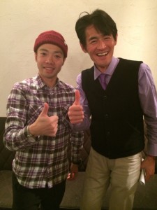 僕は師匠とパチり。本当に今年1年お世話になりました！