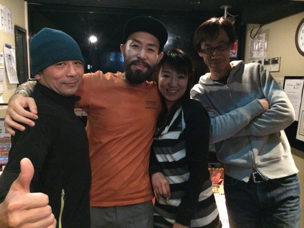 2次会でもみんな、山談義がつきません。ほんとトレランが好きなメンバー。