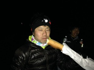 西くんwithフランスパン　目つきが...