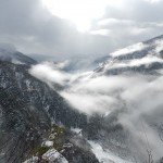 夜叉神へ向かう林道から見た景色