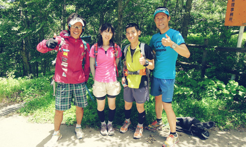 馬返しで武藤さん夫婦に遭遇